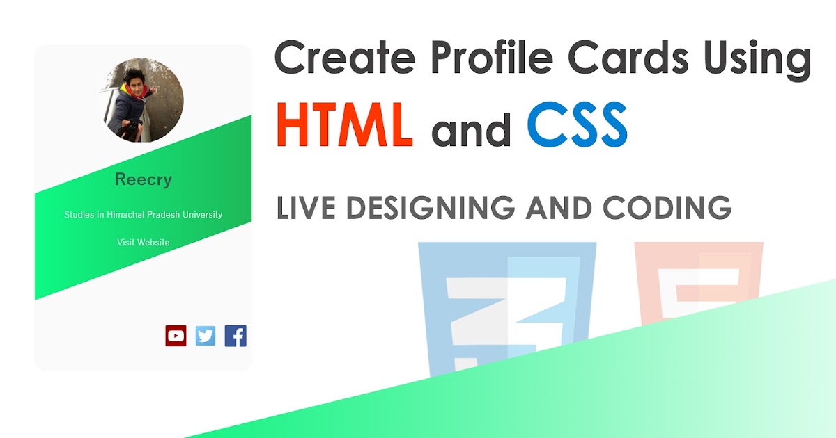 Profile Page Design In Html With Source Code Profile Page Design In Html With Source Code