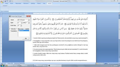 Free Download Qur'an In Word 2007