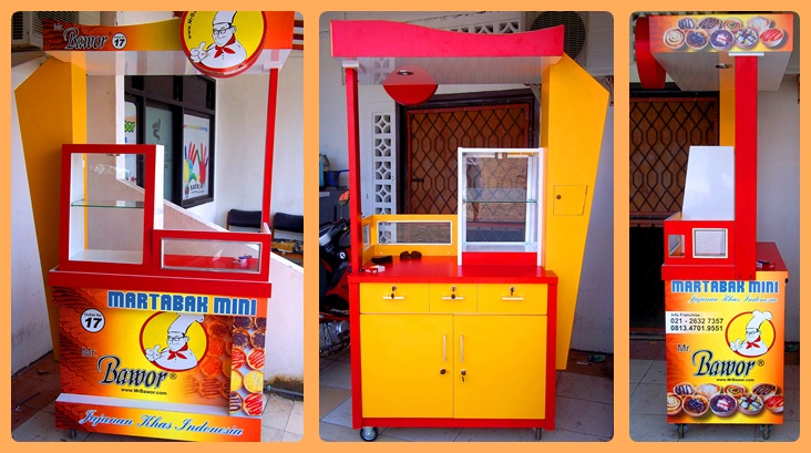 Gerobak Jualan  Martabak Mini Rp 3 900 000 Gerobak usaha 