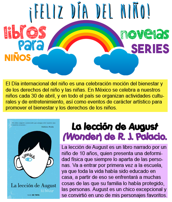 *Tributo entre libros* de Día del Niño ¡Libros para niños!