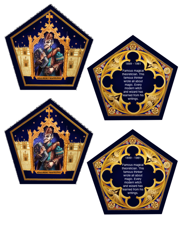 Chocolate Frog Card Template