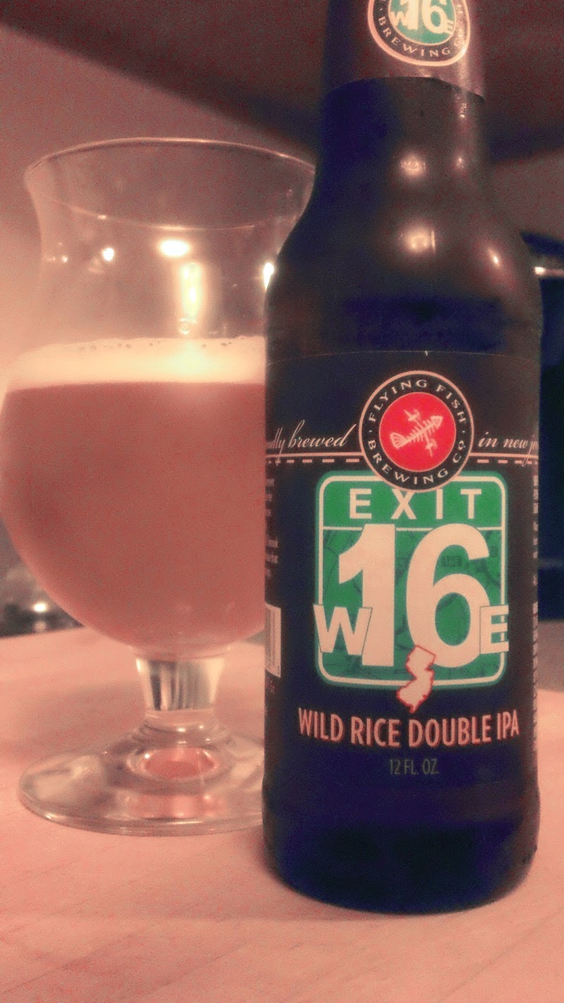 Celebrating the Suds Quick Sips Flying Fish Exit 16 Wild Rice Double IPA