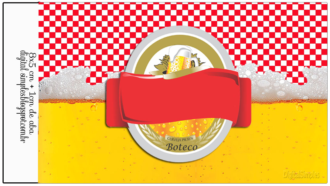 Kit Personalizado"Boteco" Xadrez Vermelho Convites Digitais Simples Artesanato Com Cd E Croche ~ Kit Personalizado"Boteco" Xadrez Vermelho Convites Digitais Simples