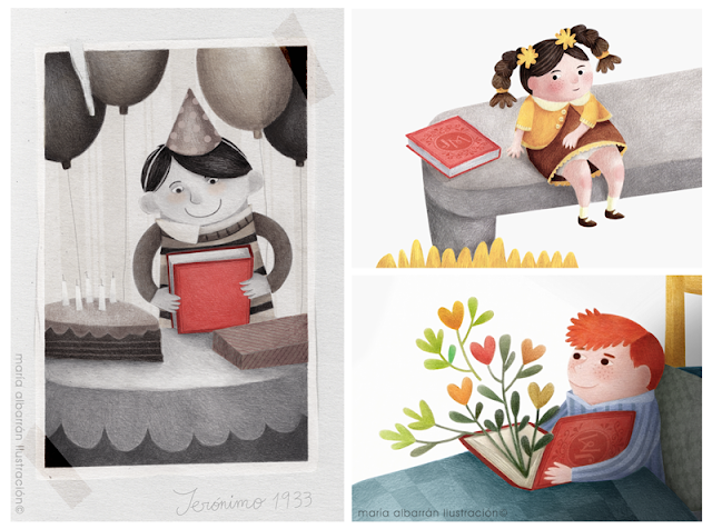 El libro viajero - Maria Albarran Ilustracion kids and books - Maria Albarran Illustration
