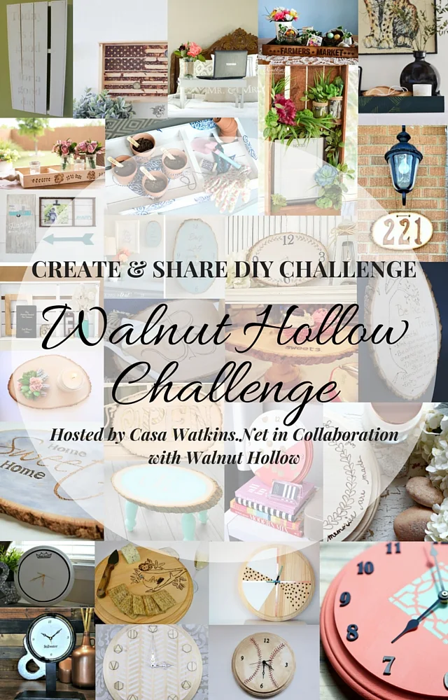 Create and Share monthly challenge with Walnut Hollow