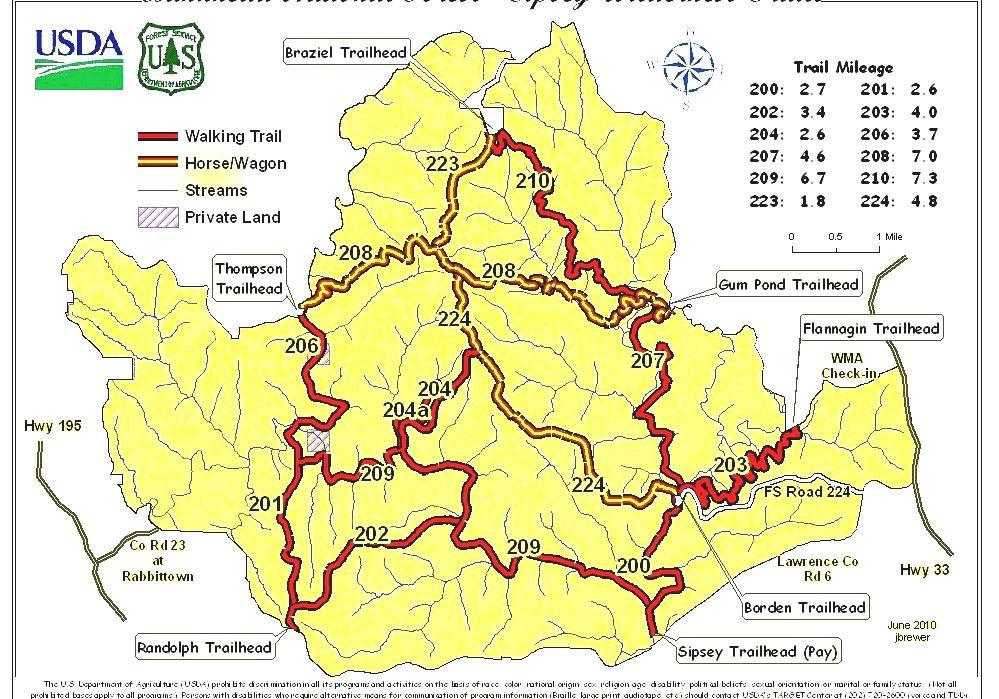 Talladega National Forest Map