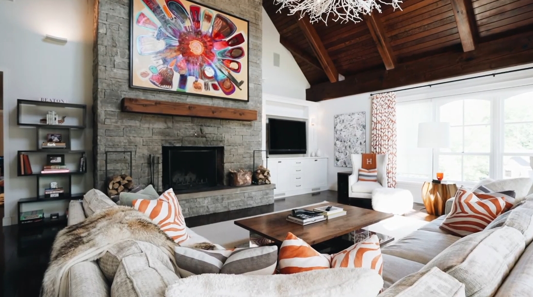 25 Interior Design Photos vs. 110 Escarpment View Ct, Blue Mountains, ON Luxury Mansion Tour