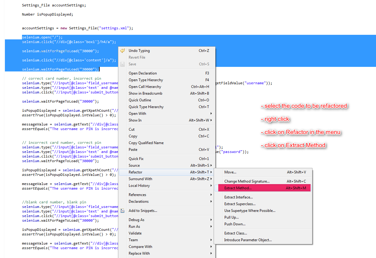 Code Refactoring And Page Object Model