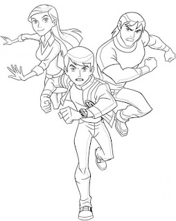 coloring pages for ben 10