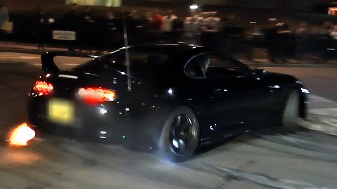 Supra a70 ночной дрифт