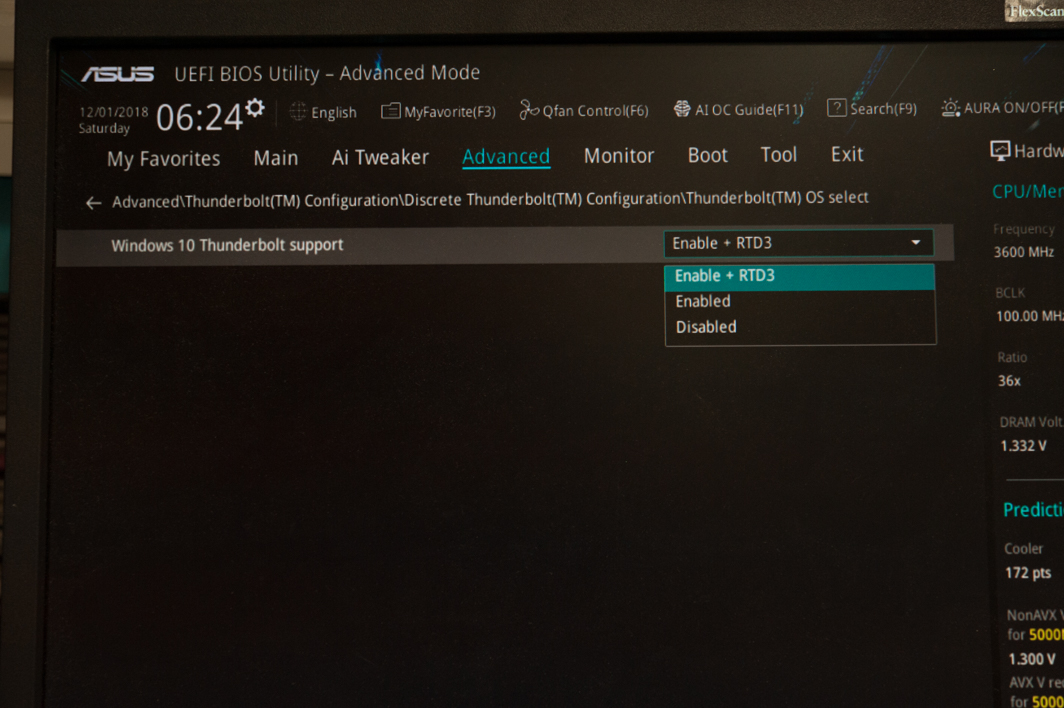 PRIME Z390Aに取り付けたGCTITAN RIDGEがWindows10で認識された