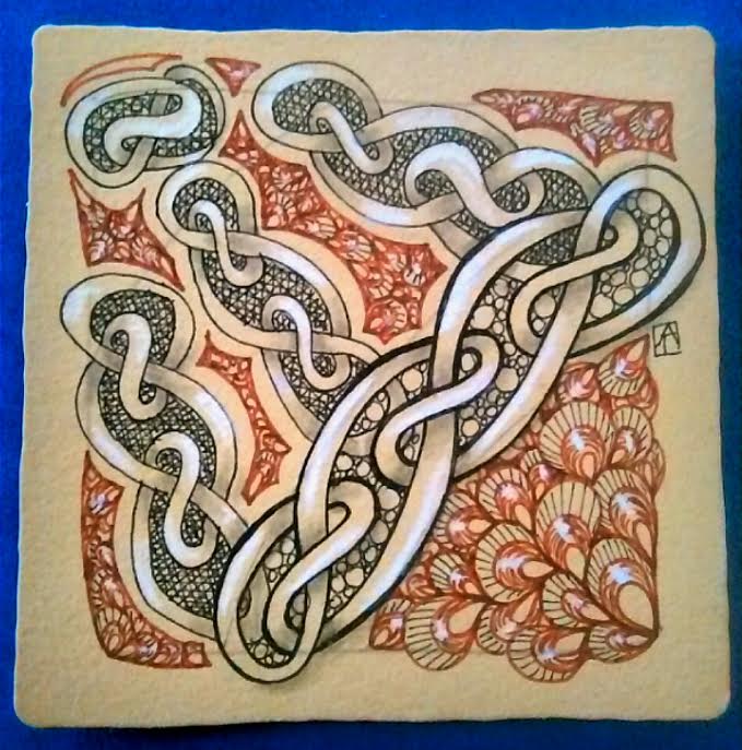 Tickled To Tangle: "It's a String Thing" #145 Tiles