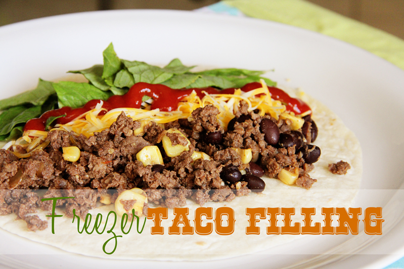 Lovely Little Snippets Freezer Taco Filling