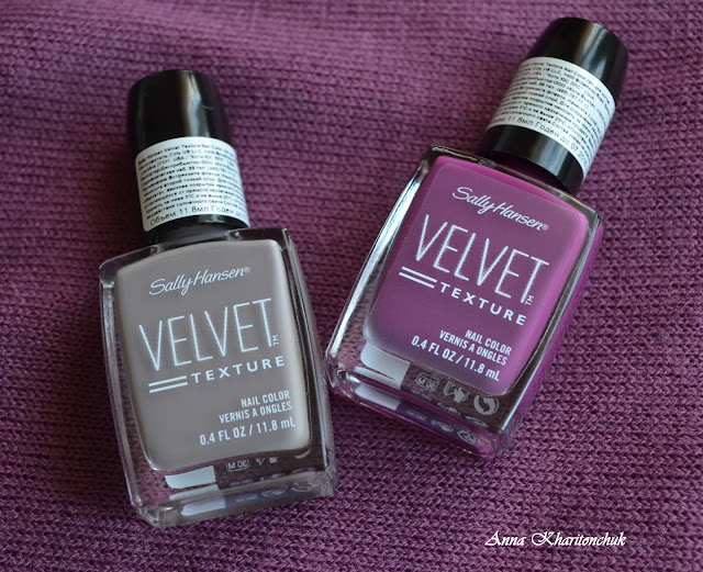 Sally Hansen Velvet Texture 610 Crushed и 630 Lush, стемпинг BP-L016