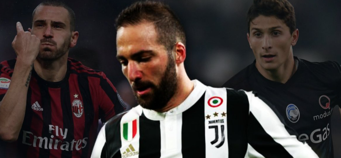 Calciomercato Juventus: Torna Bonucci dal Milan in cambio di Higuain e Caldara.