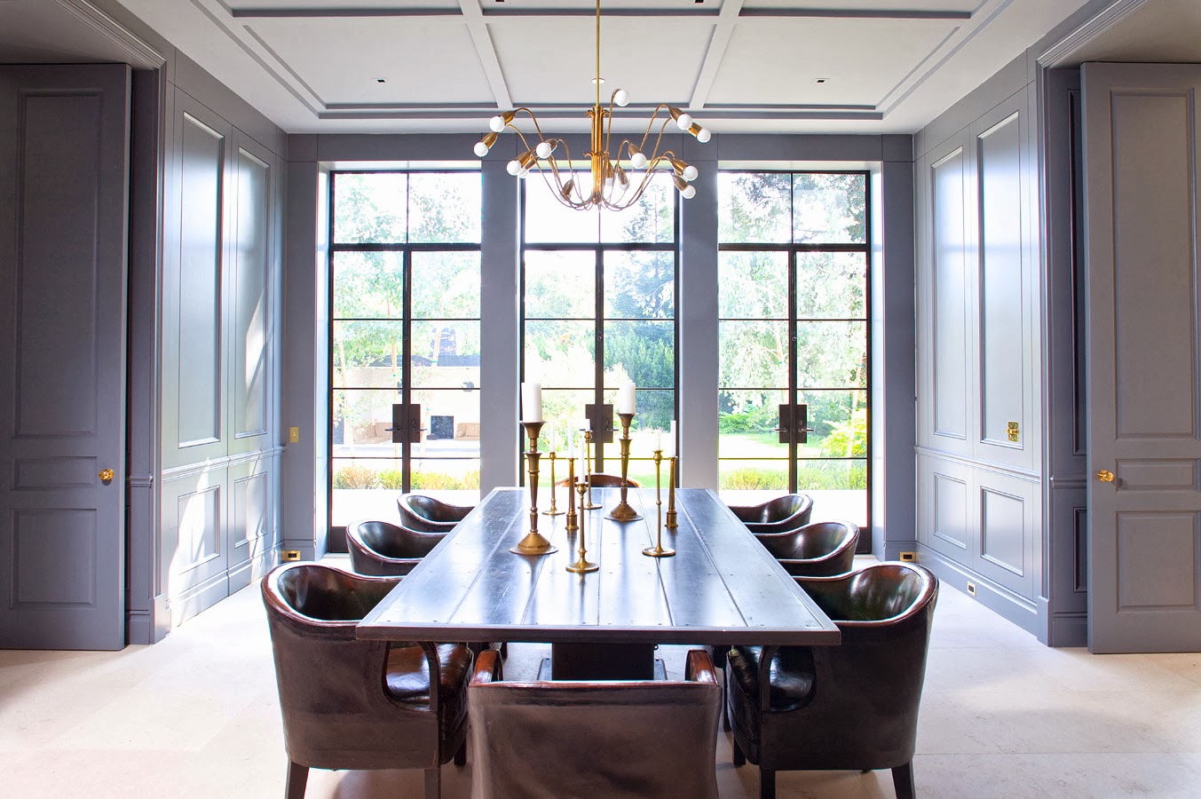 dining room design with blue color | model home interiors dining room design with blue color | model home interiors