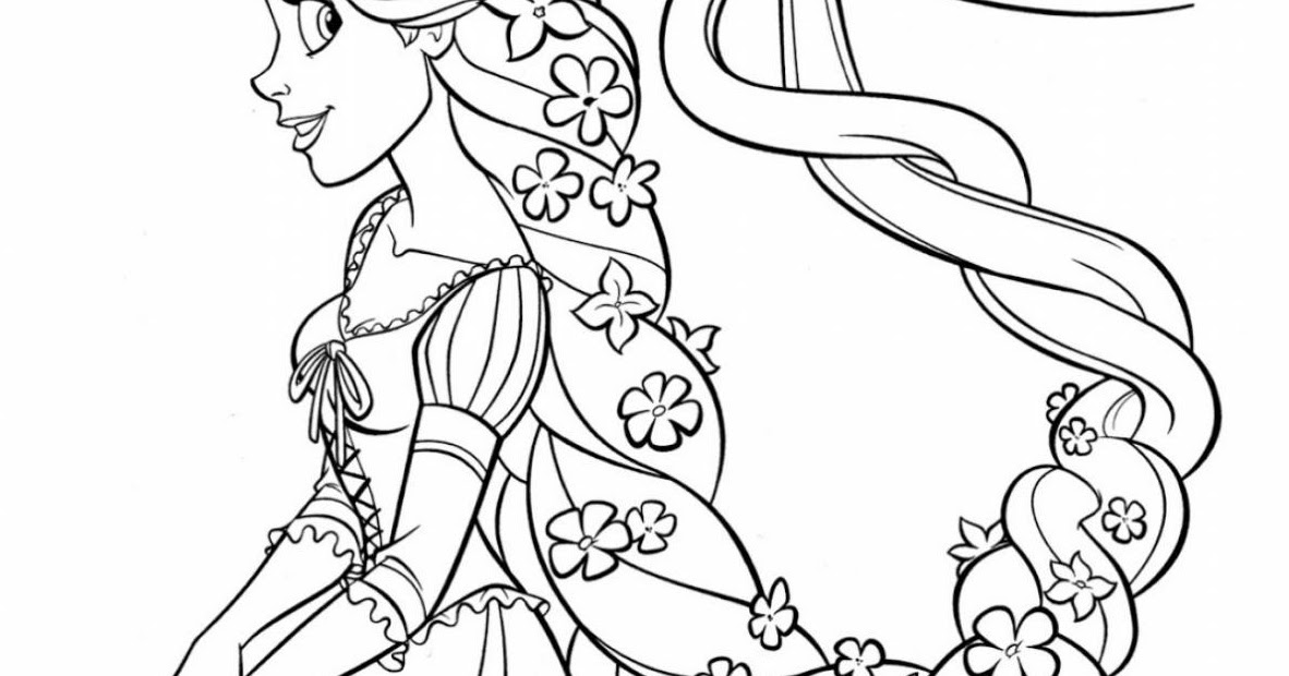 download gambar mewarnai rapunzel