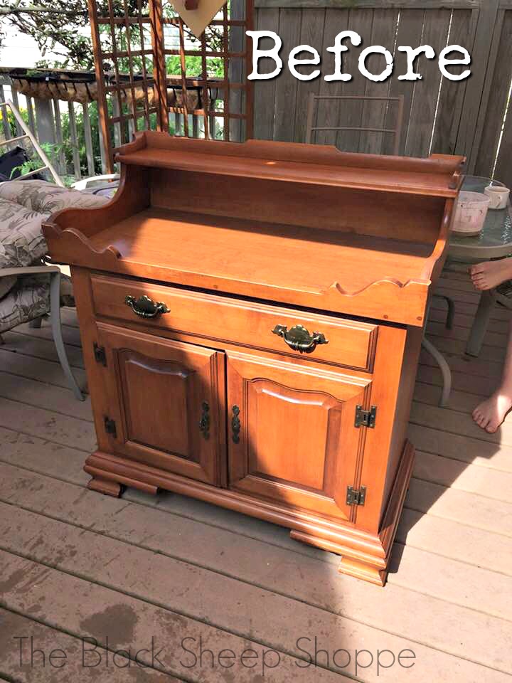 Dry Sink Painted In Vintage Cottage Green