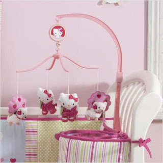 Hello Kitty baby nursery room crib mobile
