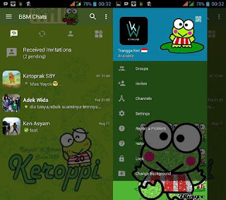 Download Kumpulan BBM MOD Karakter Tokoh Kartun Terlengkap keroppi 2 Download Kumpulan BBM MOD Karakter Tokoh Kartun Terlengkap keroppi 2