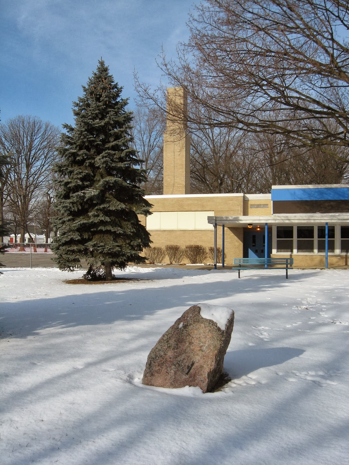 Dearborn History to Share The Sunset Rock at Snow Elementary School in Dearborn