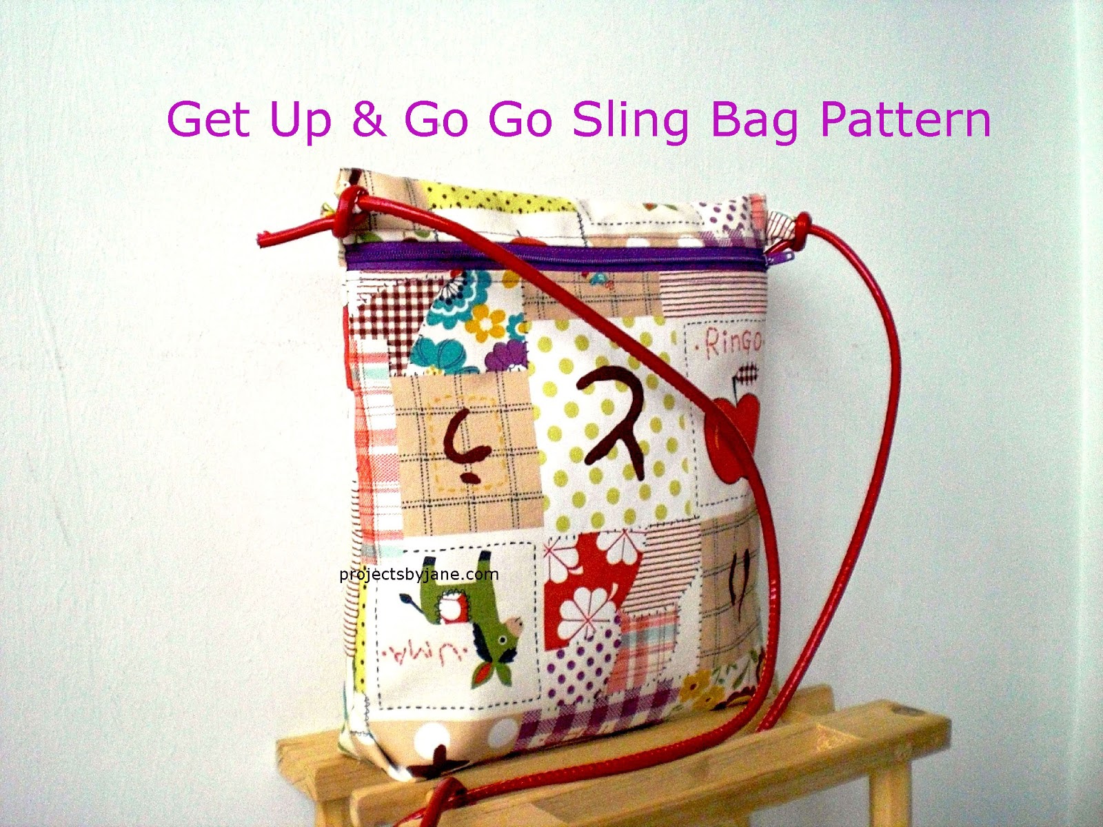 Front Zip Sling Bag Pattern