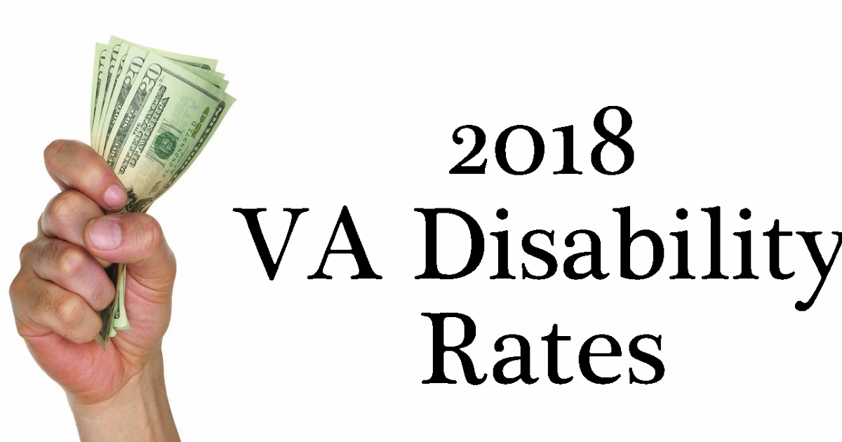 2018 Va Disability Compensation Rates Chart