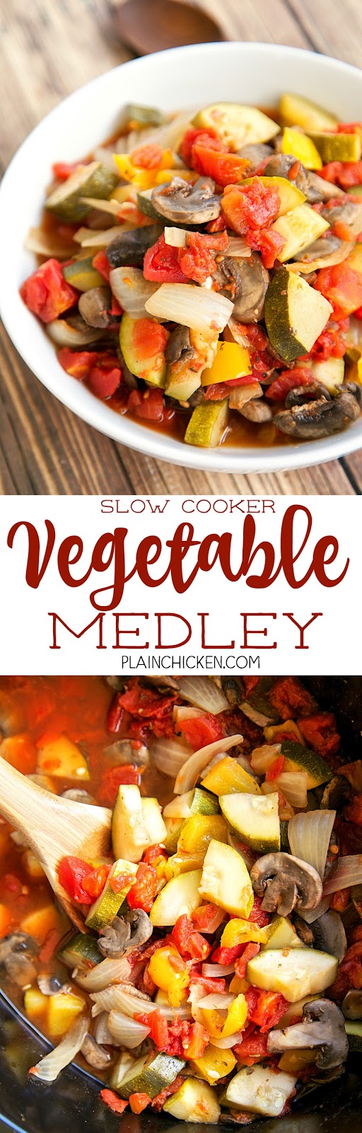 Slow Cooker Vegetable Medley Plain Chicken®