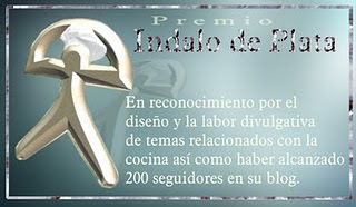 Premio Indalo de Plata de "la cocina de Trini altea"