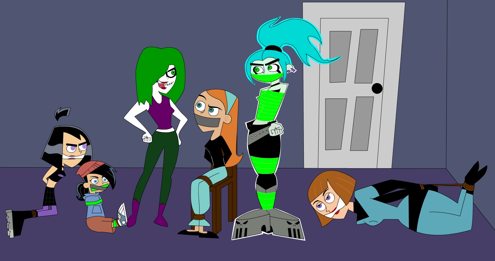 Danny Phantom Girls Tied And Gagged.