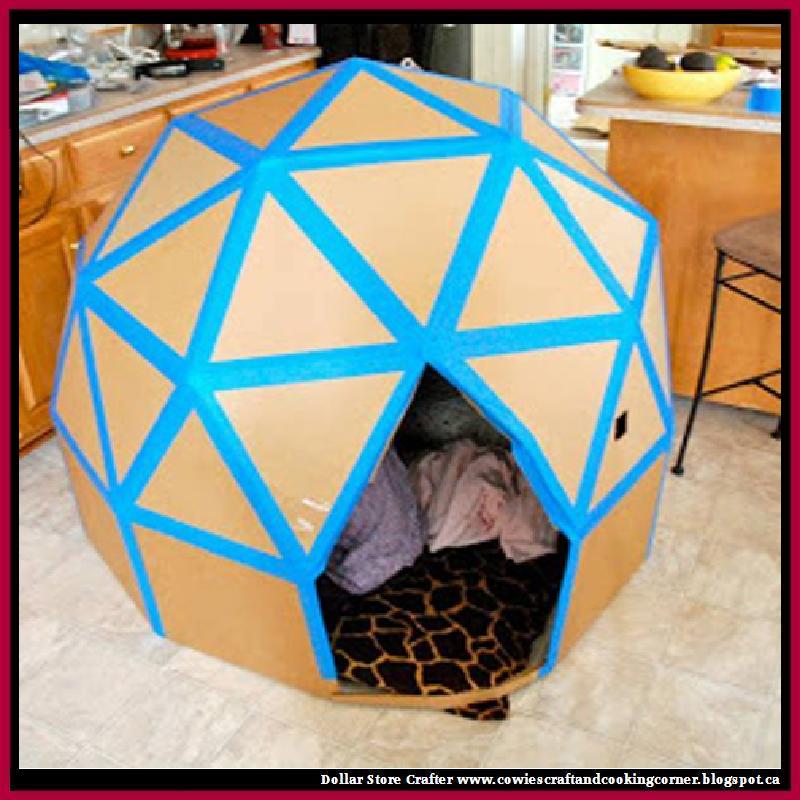 Dollar Store Crafter Turn Cardboard Boxes Into This Cool Play House