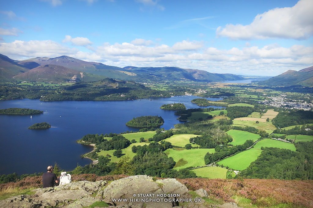 Walla crag view keswick walk lake district