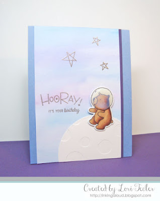 Hooray It's Your Birthday card-designed by Lori Tecler/Inking Aloud-stamps and dies from Mama Elephant