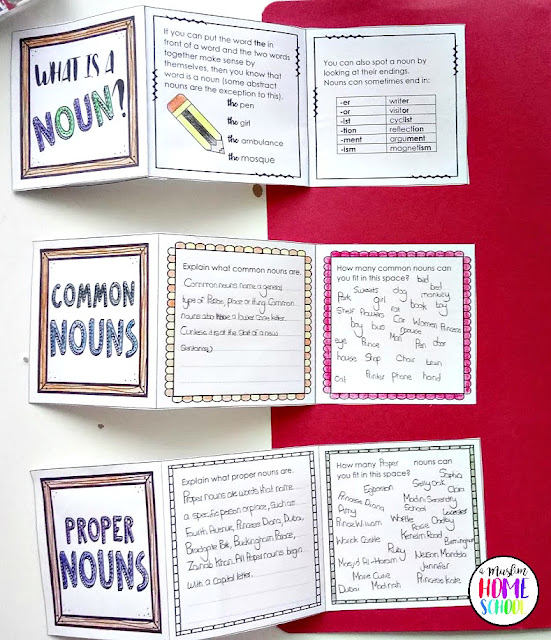 nouns mini books