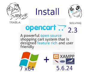 Install OpenCart 2.3 eCommerce Shopping Cart on Windows 7 localhost tutorial