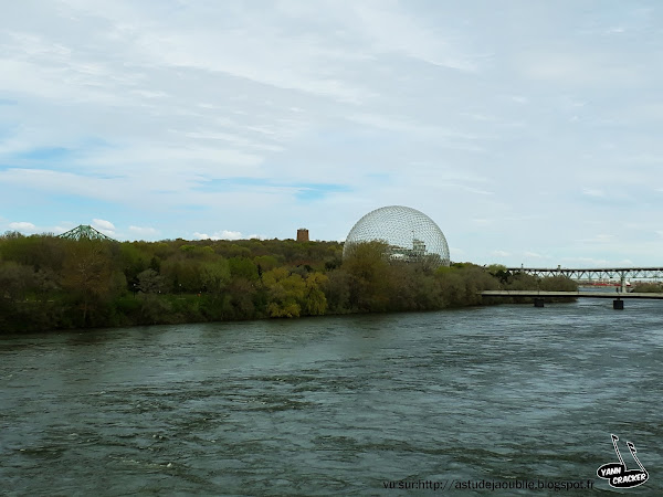 Montréal - La Biosphère  Architecte: Richard Buckminster Fuller  Date d'ouverture: 1967