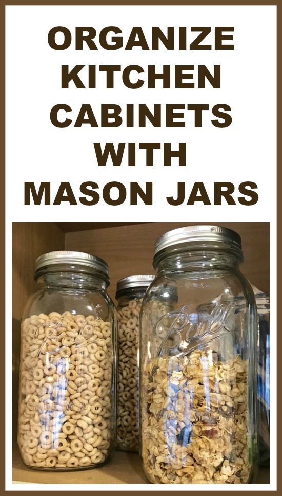 Mason Jar Organization in the Kitchen