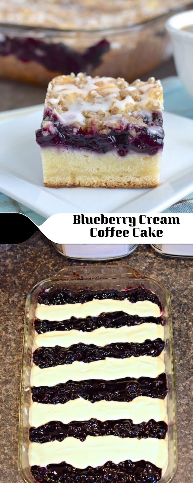 Blueberry Cream Coffee Cake