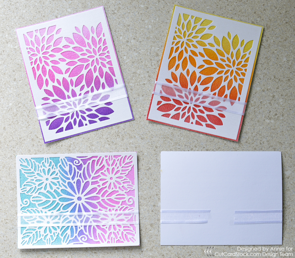 Easy Ombre Glitter Card Set