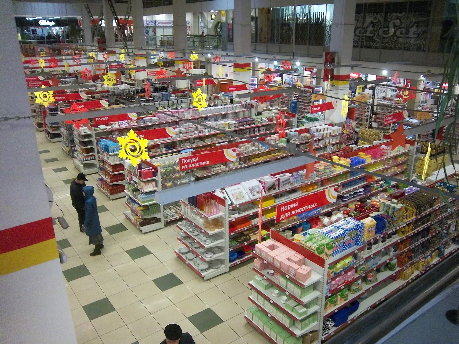 Paleotsunami Travels: Kamchatka Shopping Adventures - 1600x1200 - jpeg View From Above Of A Grocery Store Aisle