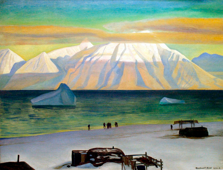 Каким вы представляете остров. Рокуэлл Кент Гренландия. Рокуэлл Кент пейзажи Гренландии. Рокуэлл Кент американский художник. Рокуэлл Кент Северная Гренландия.