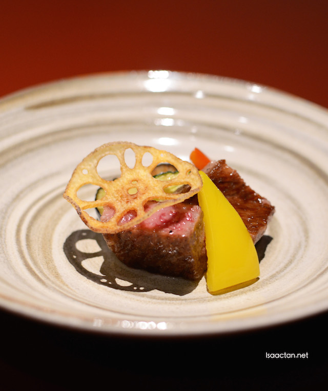 Kuroge Wagyu Steak with Japanese Seasonal Vegetable