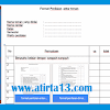 Contoh Format Evaluasi Diri Siswa & Penilain Antar Temen Format Words