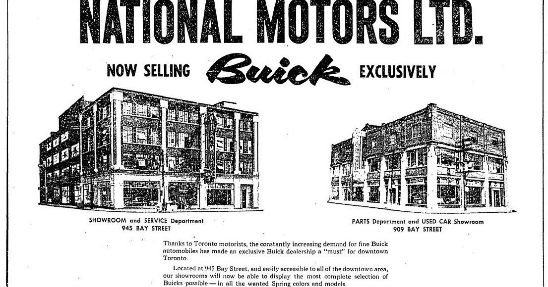 Vintage Canadian Dealerships National Motors