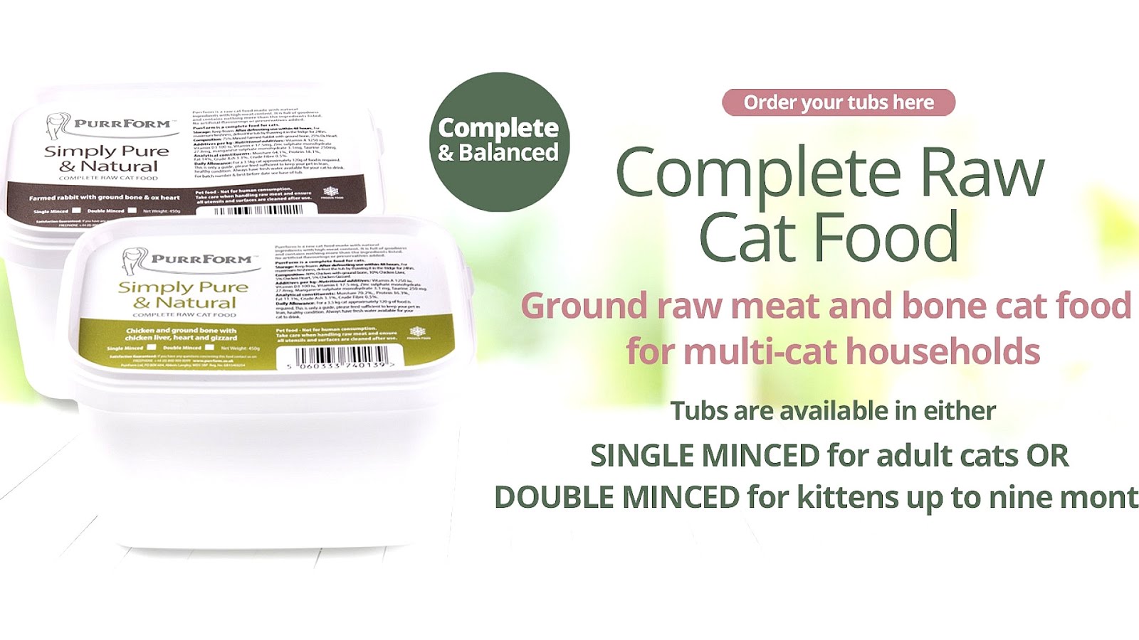 Buy Raw Cat Food Cat Choices