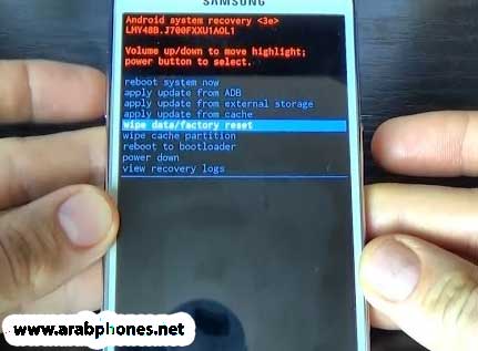 فرمتة هاتف J7 pro