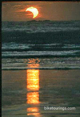 Cloud Created Eclipse, Hobuck Beach, Cape Flattery, Washington Picture of cloud eclipse of sun at Hobuck Beach, Cape Flattery, Washington
