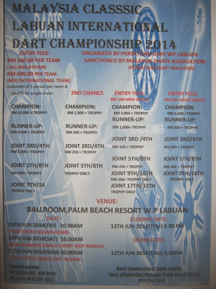 All About Darts Malaysia Classsic Labuan International Dart