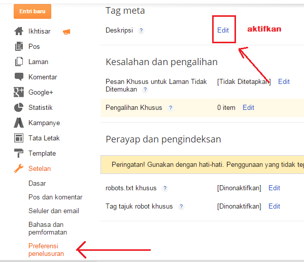 Cara Menambahkan Dekripsi di Blog Cara Menambahkan Dekripsi di Blog
