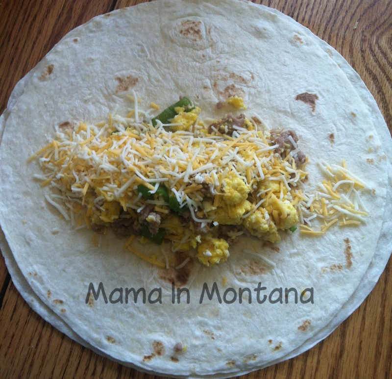 Mama In Montana Resist the drive thru! Homemade breakfast burritos